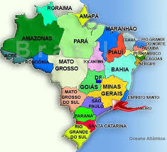 Minas Gerais map